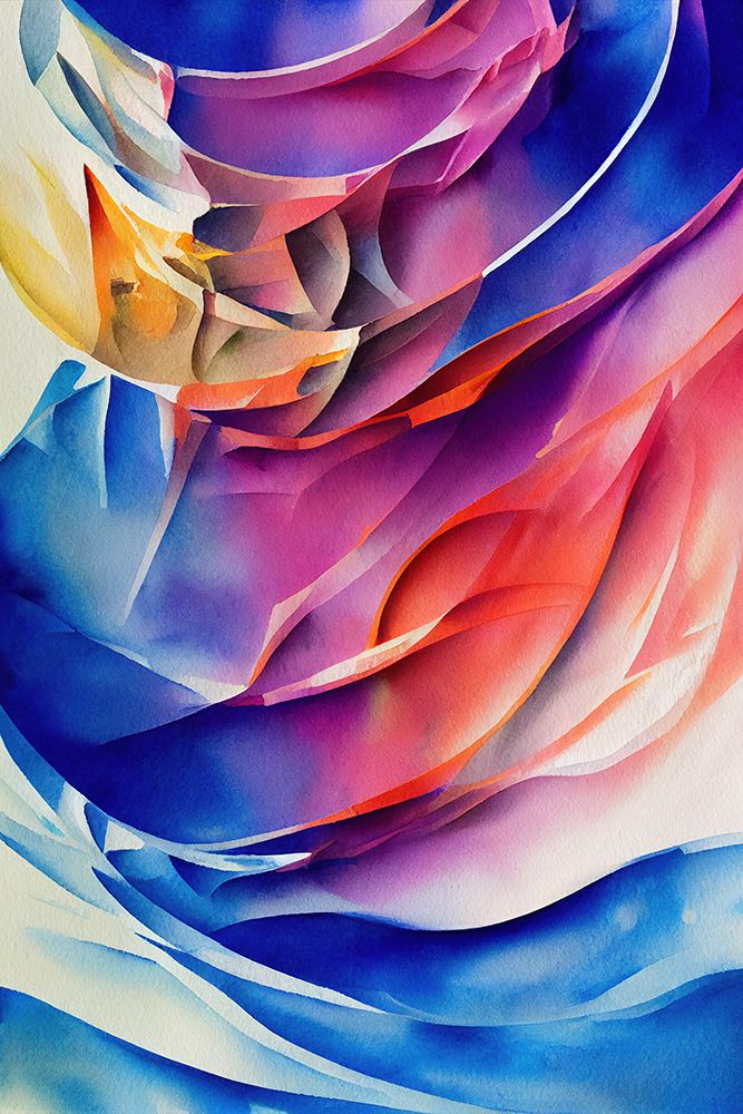 Nature Inspired Abstract Watercolor  (Day 42) art print by Mauro for $57.95 CAD