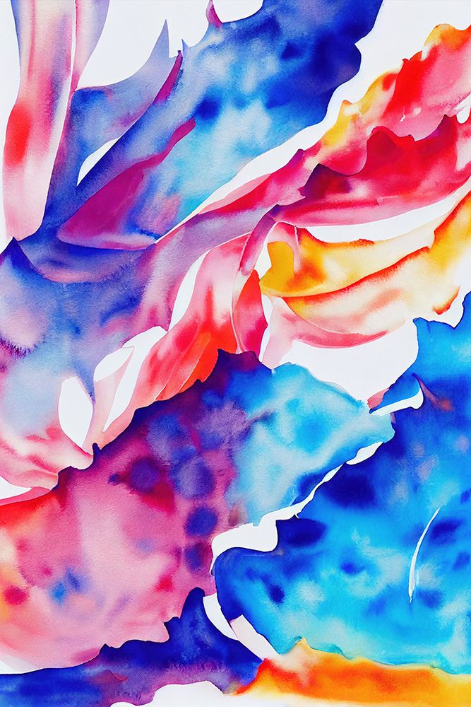 Nature Inspired Abstract Watercolor  (Day 45) art print by Mauro for $57.95 CAD