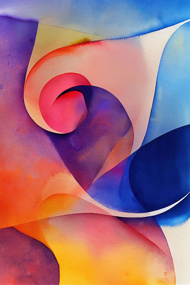 Nature Inspired Abstract Watercolor  (Day 48) art print by Mauro for $57.95 CAD