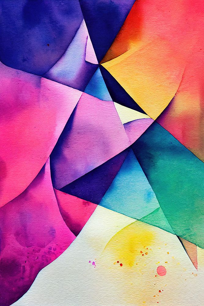 Nature Inspired Abstract Watercolor  (Day 50) art print by Mauro for $57.95 CAD
