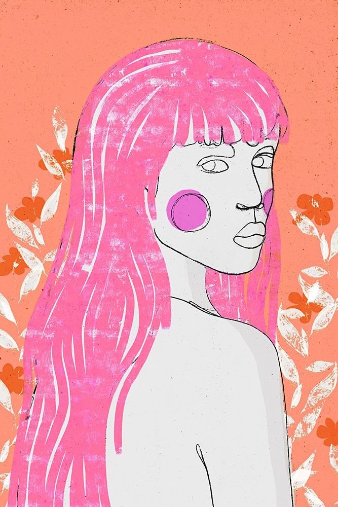Amazone (Peach) art print by Treechild for $57.95 CAD
