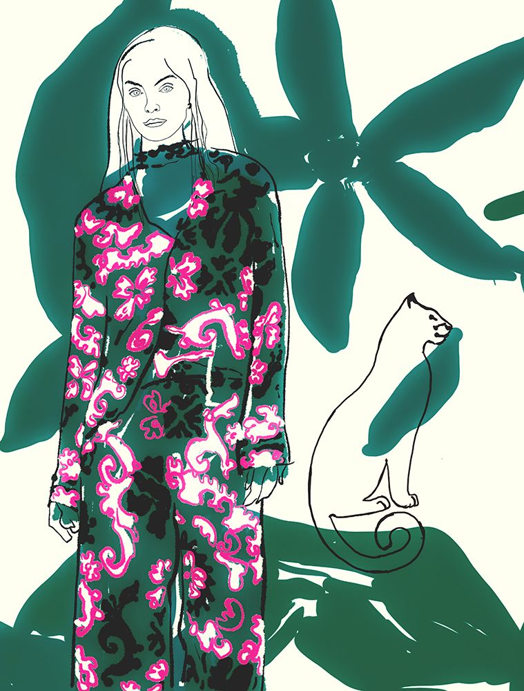 Cat Walk No.18 art print by Beate Tubach for $57.95 CAD