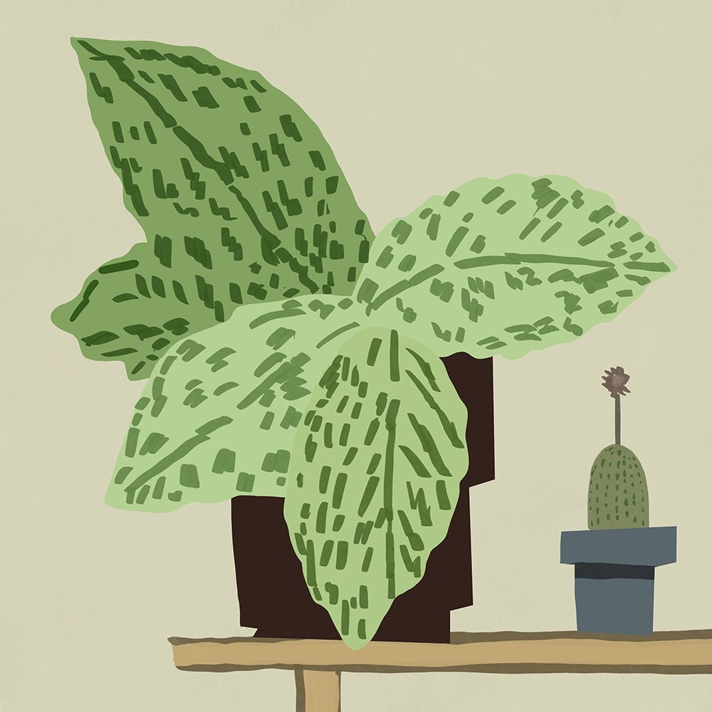 Big leafy art print by Little Dean for $57.95 CAD