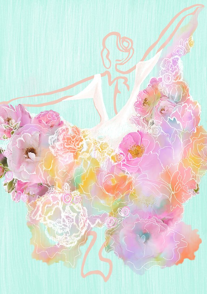 Floral flamenco art print by By The Art for $57.95 CAD