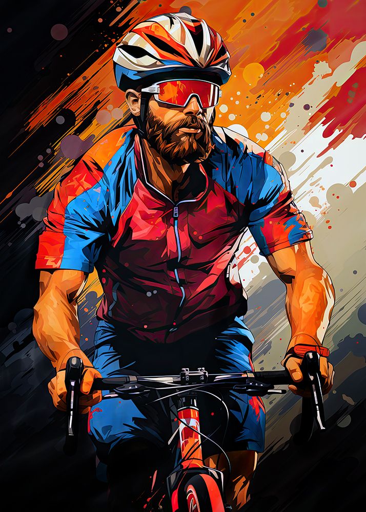 Sport Cycler 4 art print by Justyna Jaszke for $57.95 CAD