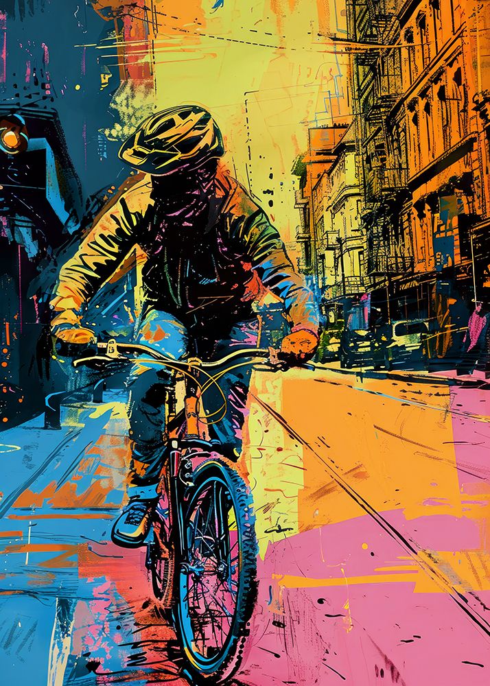 Sport Cycler 9 art print by Justyna Jaszke for $57.95 CAD