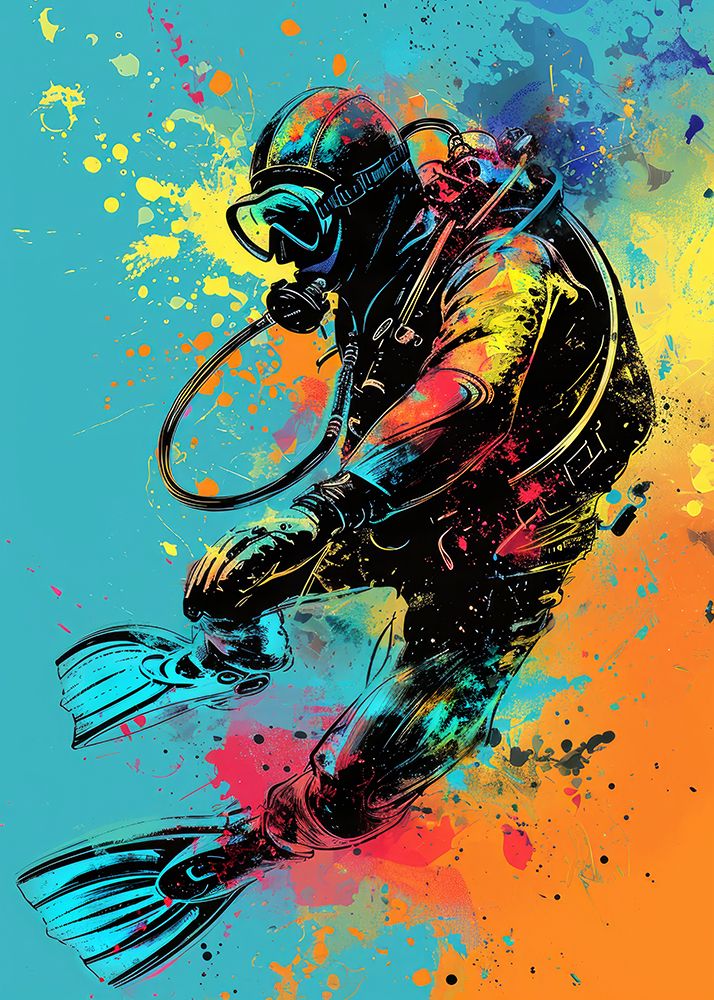 Sport Scubadiving 1 art print by Justyna Jaszke for $57.95 CAD