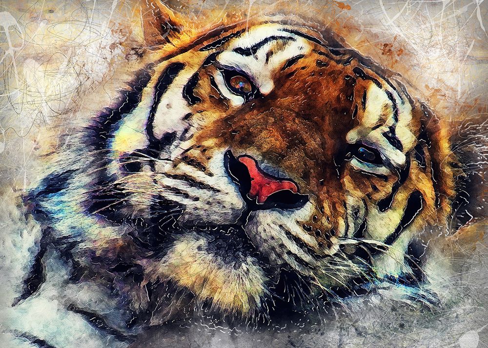Tiger animal 1 art print by Justyna Jaszke for $57.95 CAD