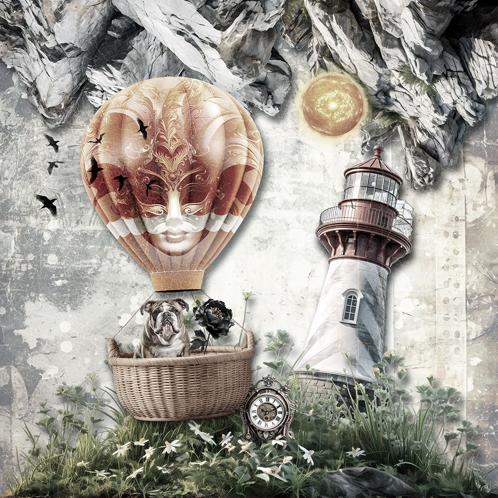 Balloon and a dream meadow art print by Rafal Kulik for $57.95 CAD