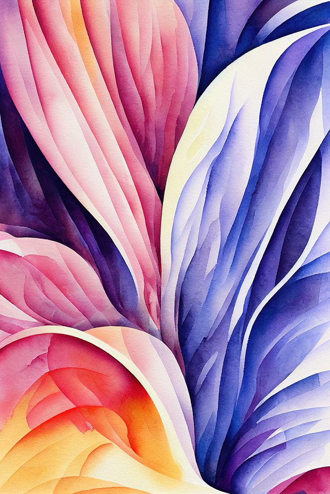 Nature Inspired Abstract Watercolor  (Day 71) art print by Mauro for $57.95 CAD