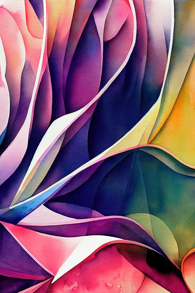 Nature Inspired Abstract Watercolor  (Day 110) art print by Mauro for $57.95 CAD