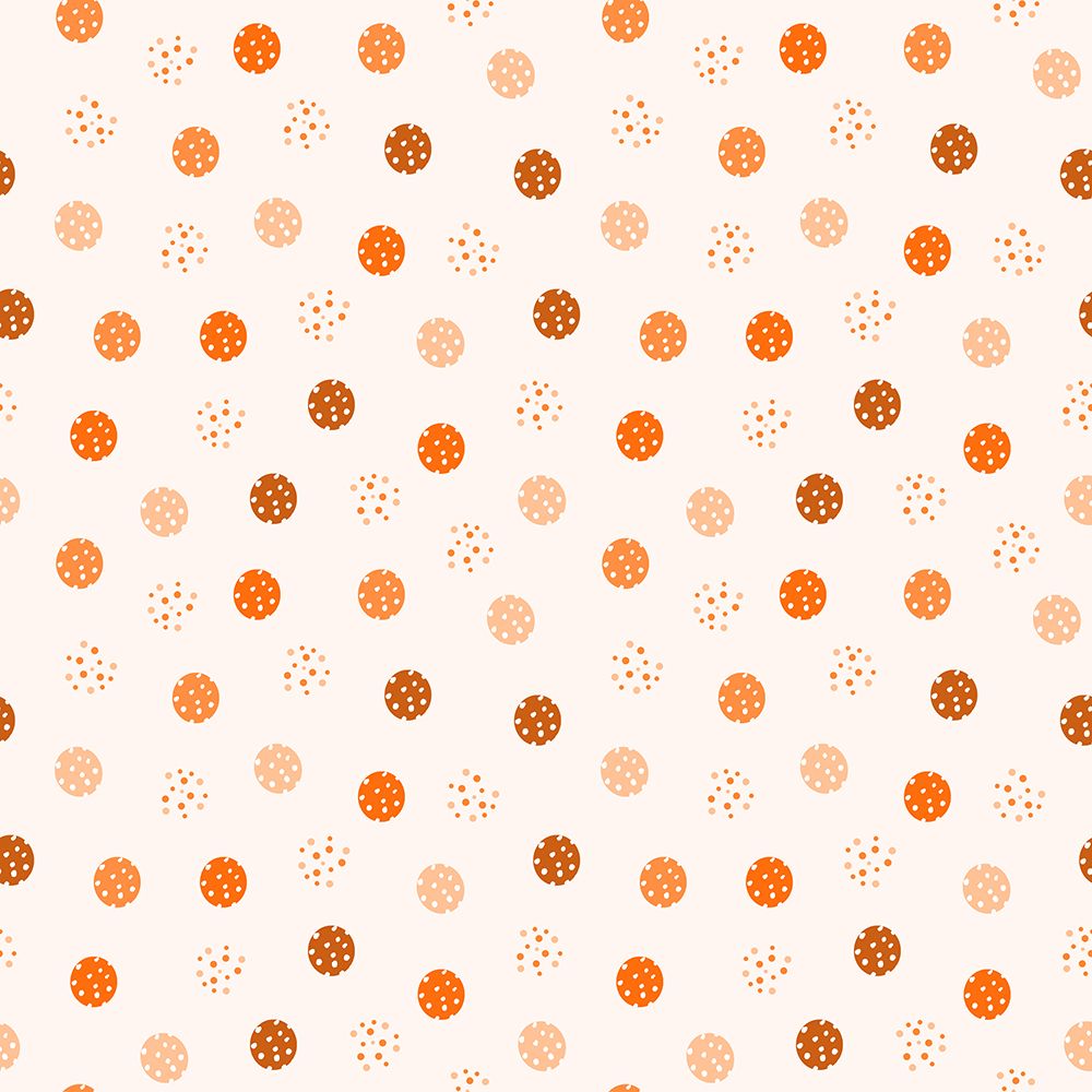 Peachy Dots Peach On Tan art print by Michele Channell for $57.95 CAD
