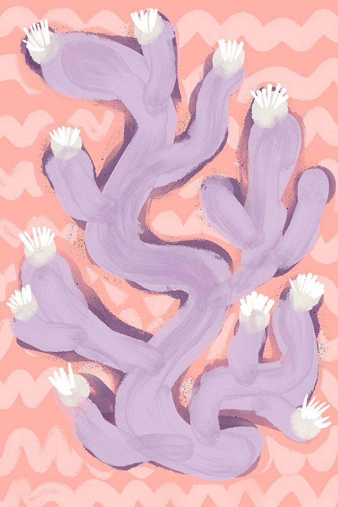 Purple Coral art print by Treechild for $57.95 CAD