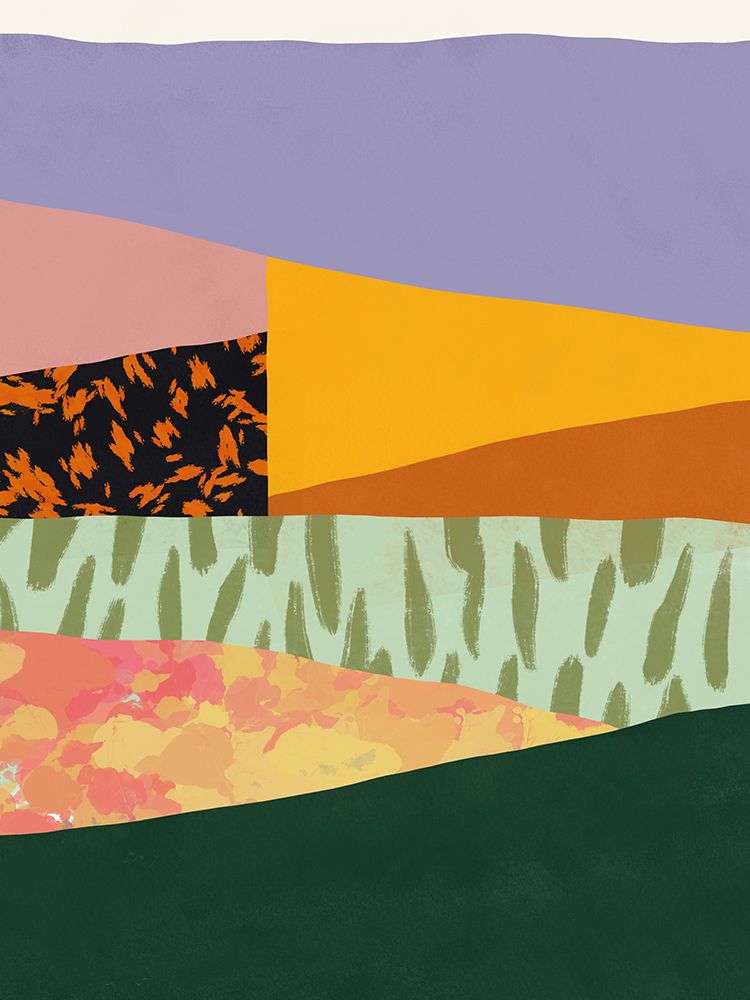 Collage abstract minimalism art print by Little Dean for $57.95 CAD