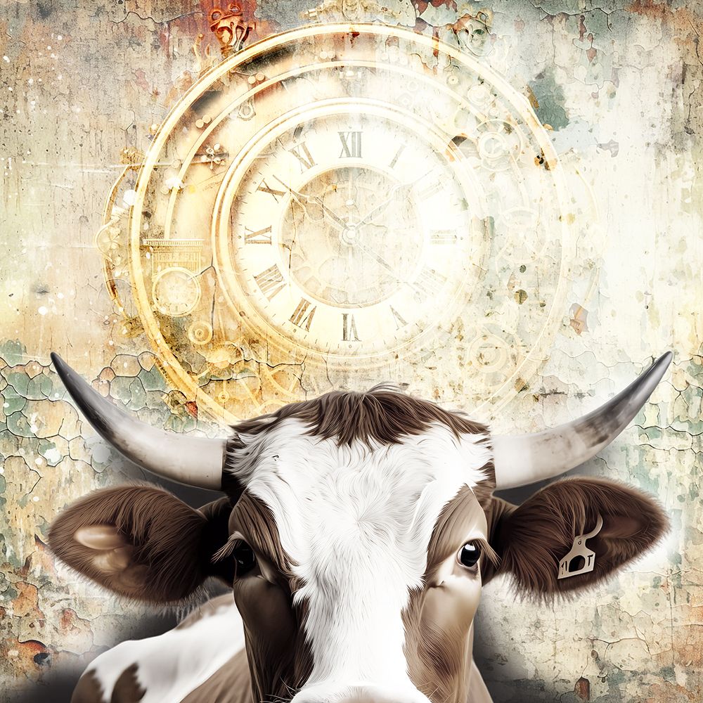 Time Cow 1 art print by Rafal Kulik for $57.95 CAD