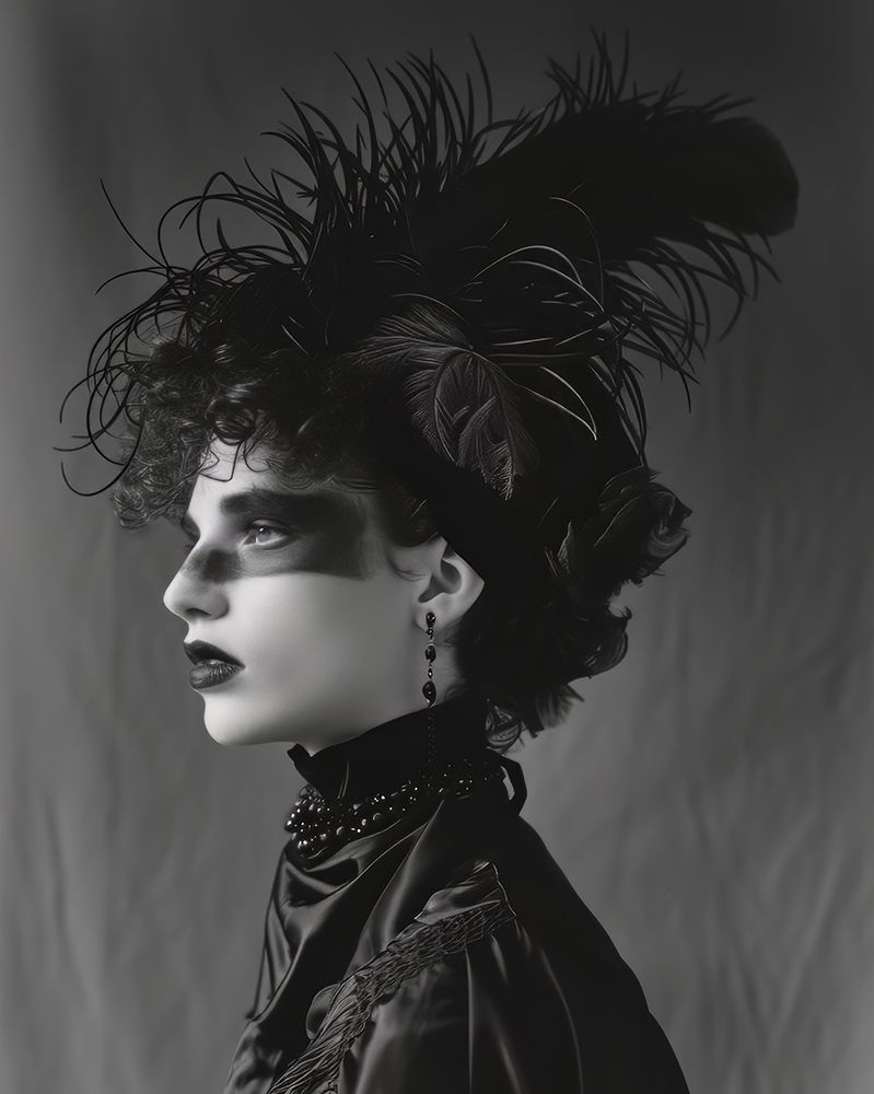 1980s Woman Portrait 2 art print by Bilge Paksoylu for $57.95 CAD