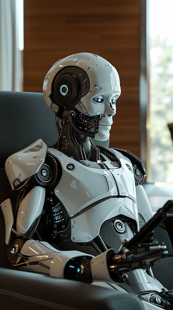 Sitting Robot 5 art print by Bilge Paksoylu for $57.95 CAD
