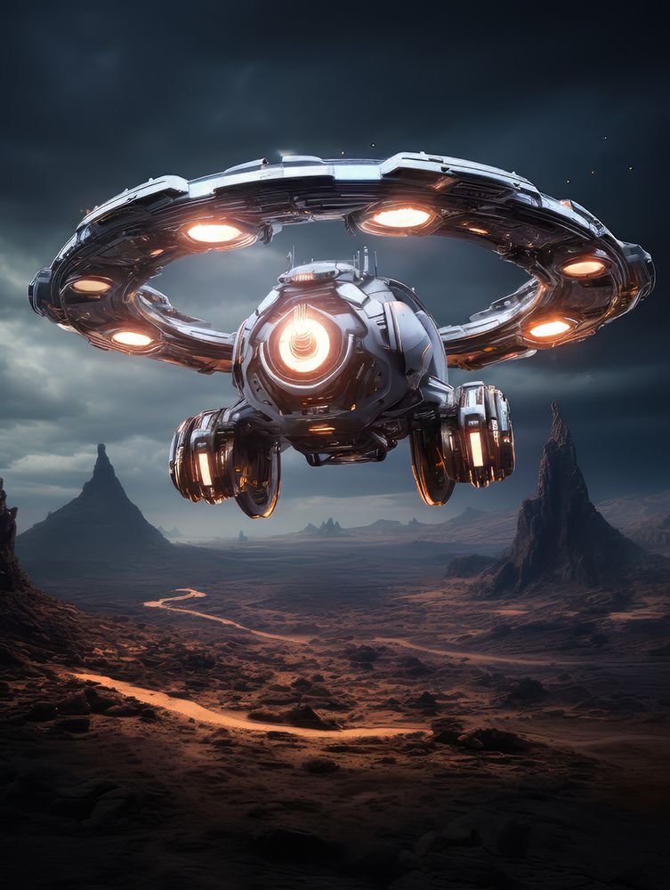 Space Car 2 art print by Bilge Paksoylu for $57.95 CAD