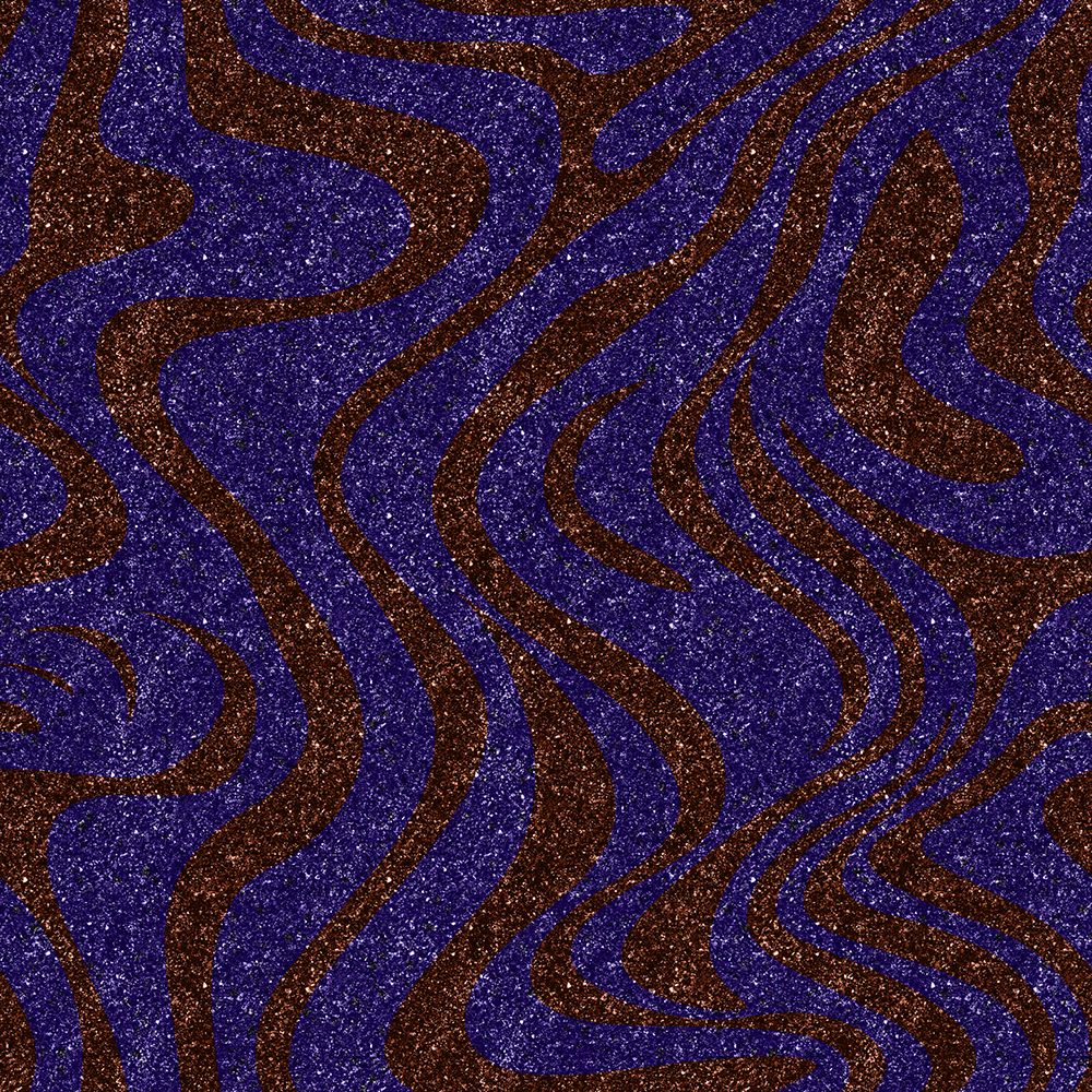 Blue Bronze Glitter Zebra art print by Bilge Paksoylu for $57.95 CAD