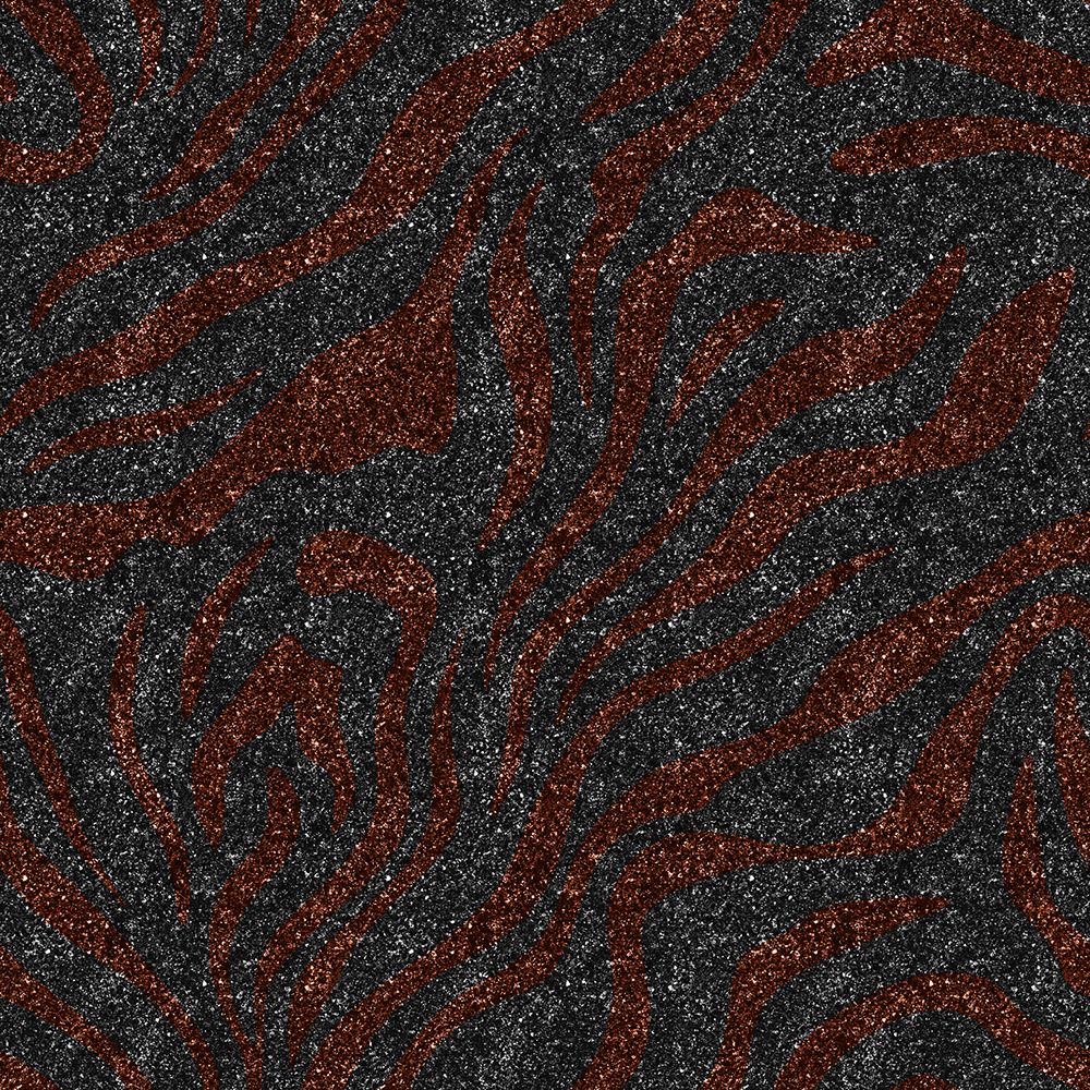 Silver Bronze Glitter Zebra art print by Bilge Paksoylu for $57.95 CAD