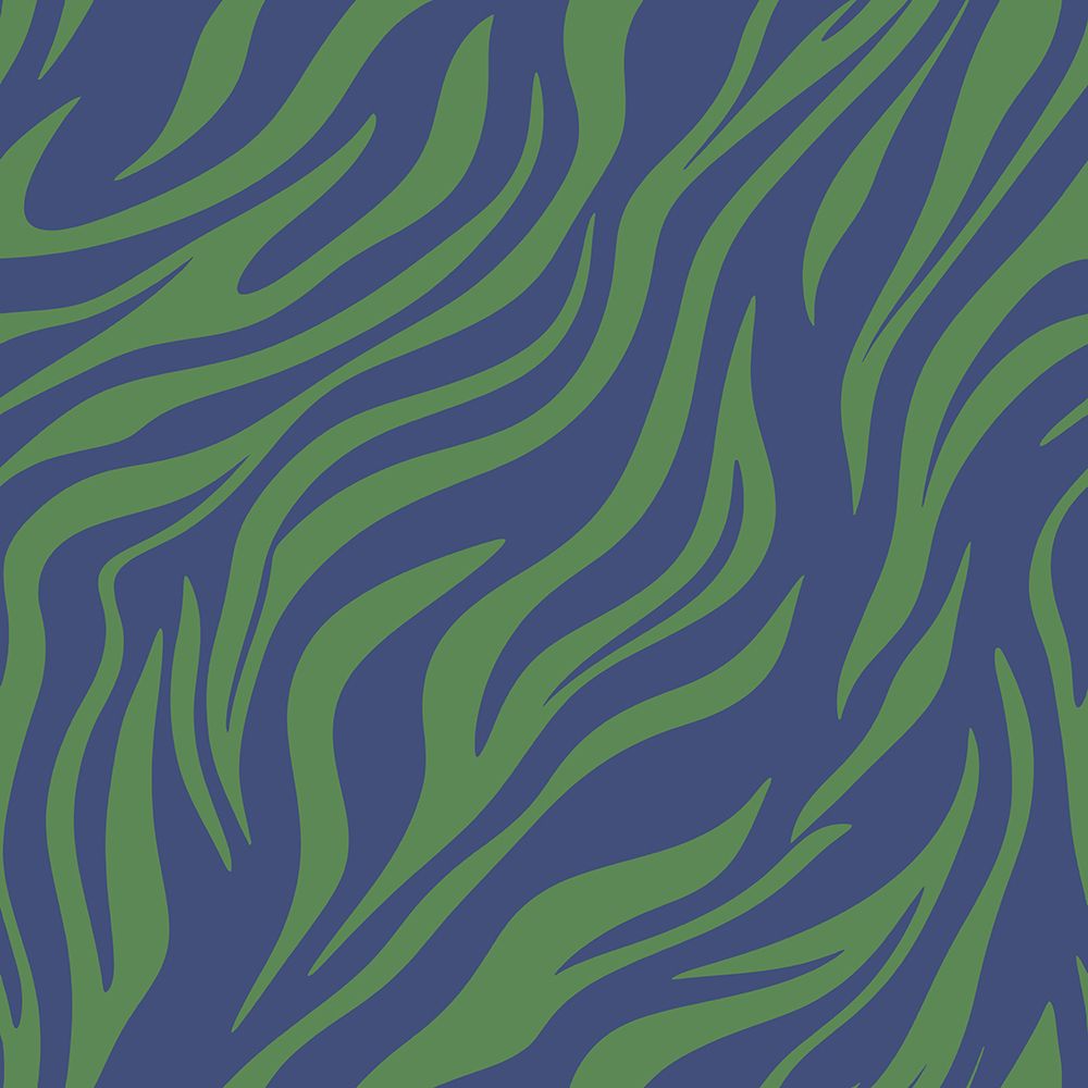 Green Blue Zebra 15 art print by Bilge Paksoylu for $57.95 CAD