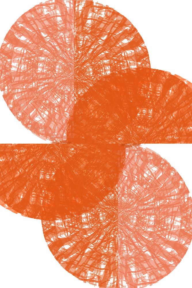 Orange Circle Fans 1 art print by Project C for $57.95 CAD