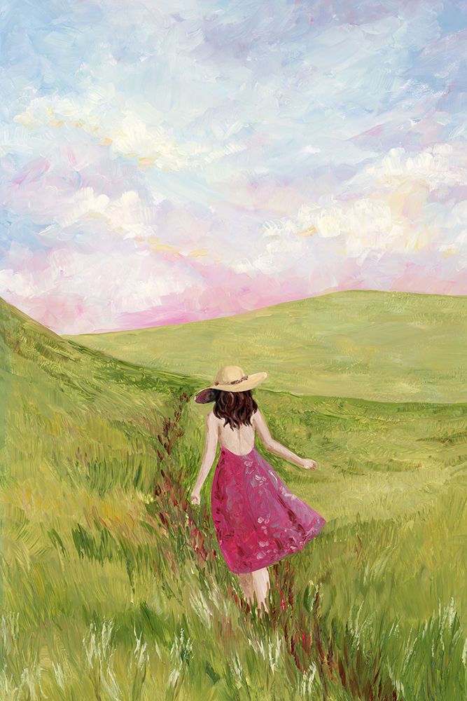 Girl in a meadow art print by Rosana Laiz Blursbyai for $57.95 CAD