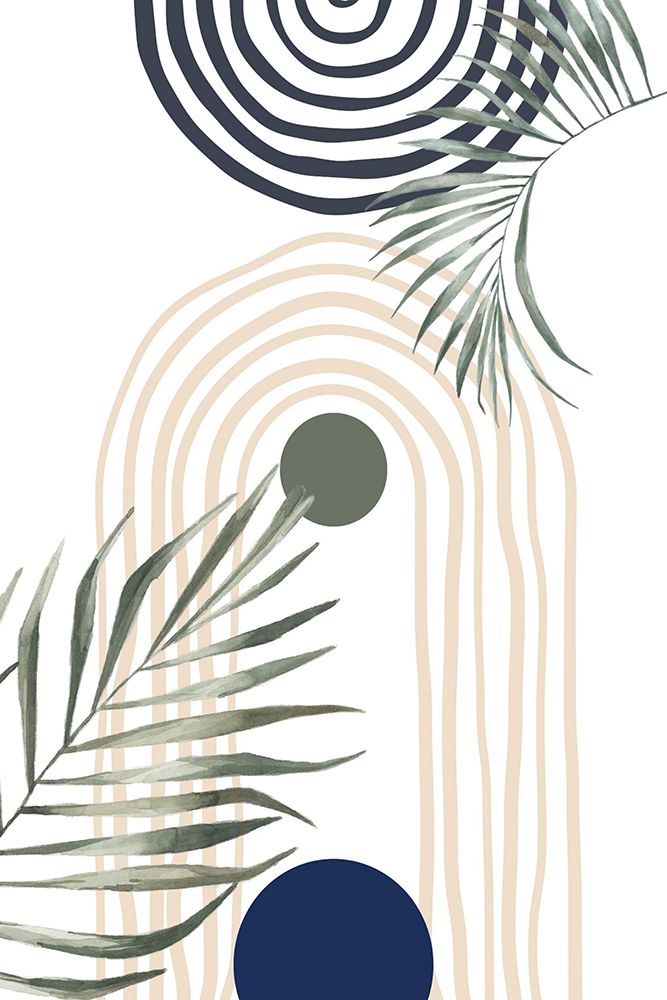 Boho Green Blue 3 art print by Sally Ann Moss for $57.95 CAD