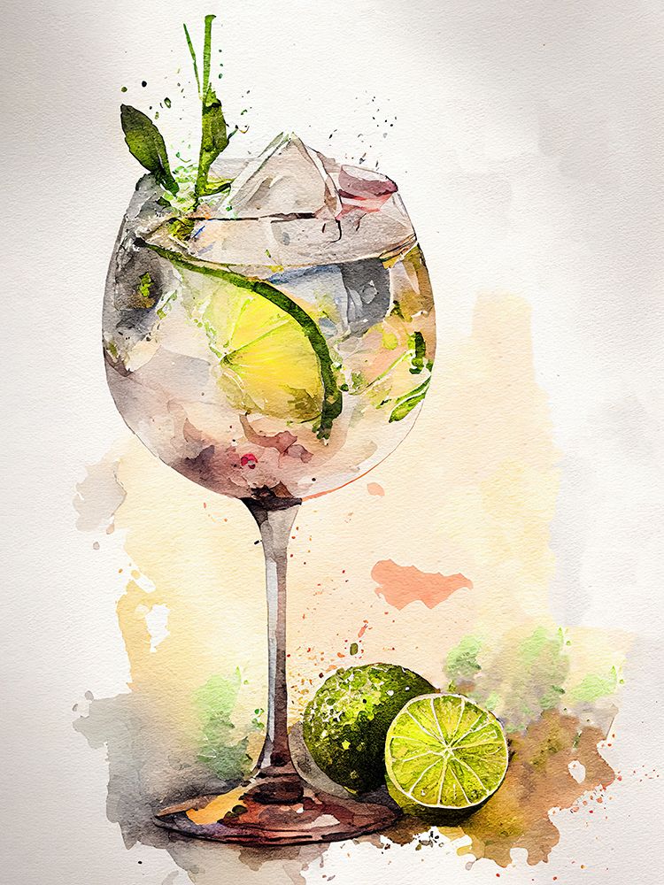 Drinks cocktail art print by Justyna Jaszke for $57.95 CAD