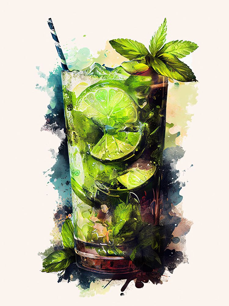 Drinks cocktail art print by Justyna Jaszke for $57.95 CAD