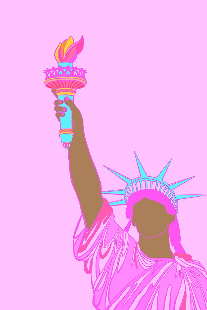 Lady Liberty (Color C) art print by Vibrant Vacationer (Audra) for $57.95 CAD