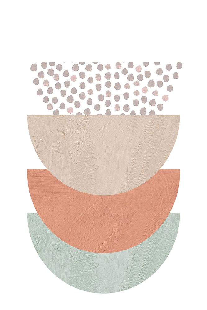 Orange and Green Shapes 1 art print by Sally Ann Moss for $57.95 CAD
