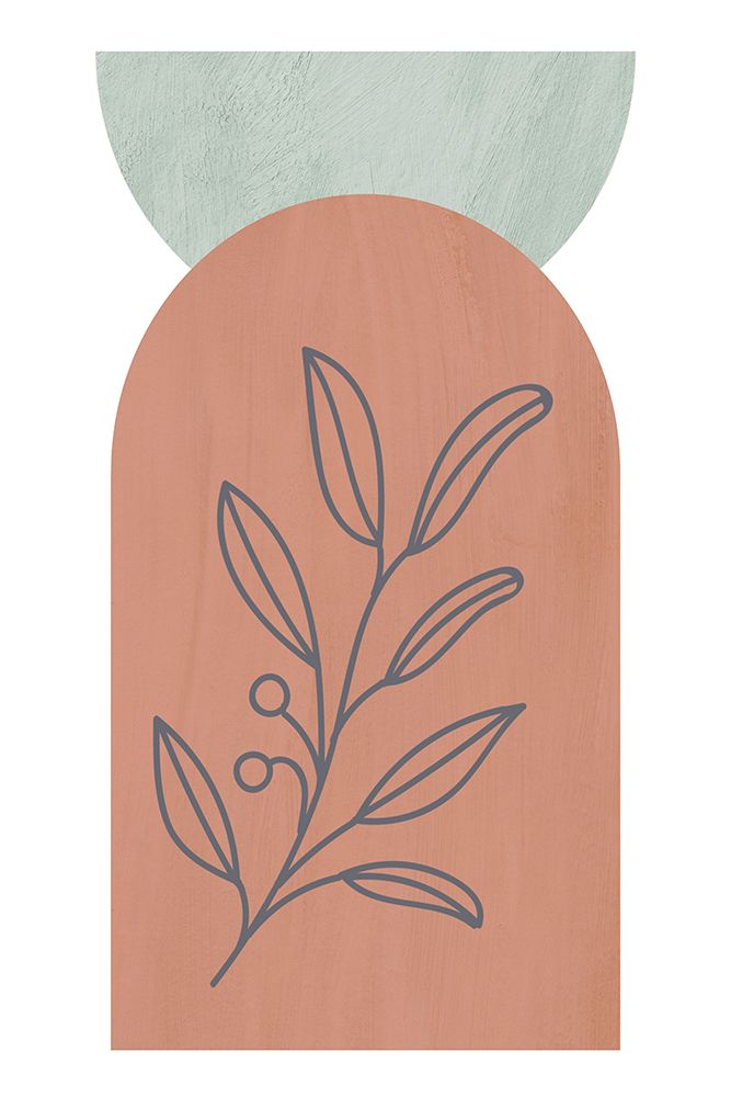 Orange and Green Shapes 3 art print by Sally Ann Moss for $57.95 CAD