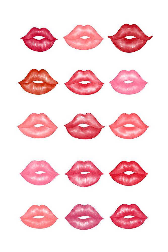 Lips art print by Martina for $57.95 CAD