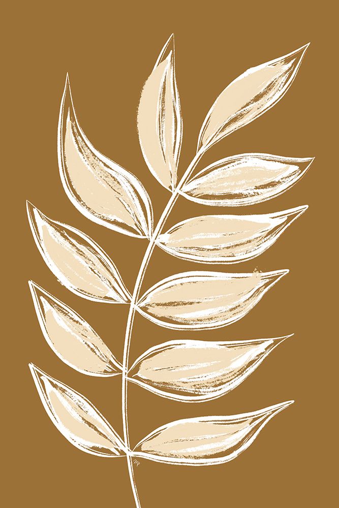 Brown Leaves art print by Martina for $57.95 CAD