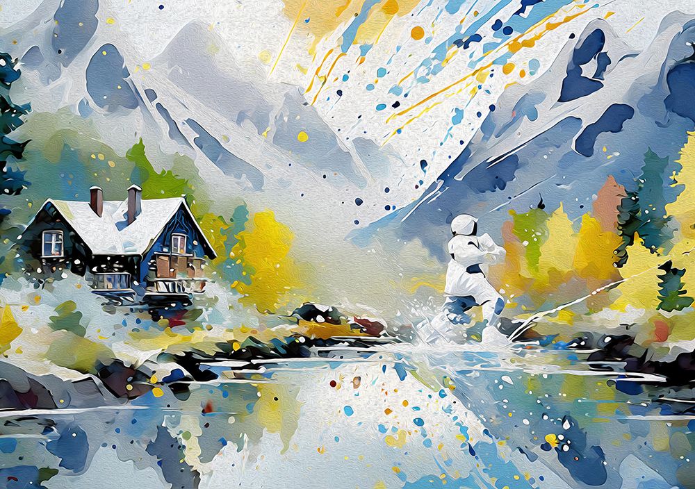 Running Spaceman art print by Andreas Magnusson for $57.95 CAD
