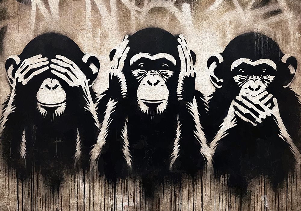 Three Wize Monkeys art print by Andreas Magnusson for $57.95 CAD