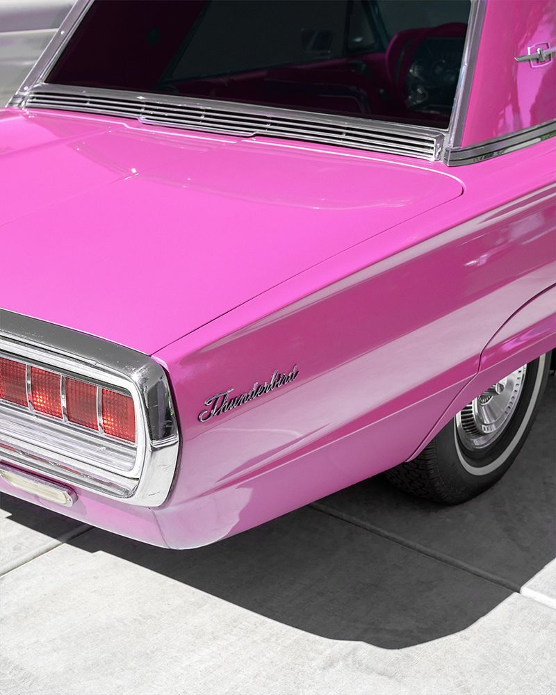 Vintage Pink 1965 Thunderbird art print by Tom Windeknecht for $57.95 CAD