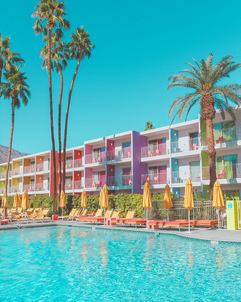 Saguaro Hotel Poolside in Palm Springs art print by Tom Windeknecht for $57.95 CAD