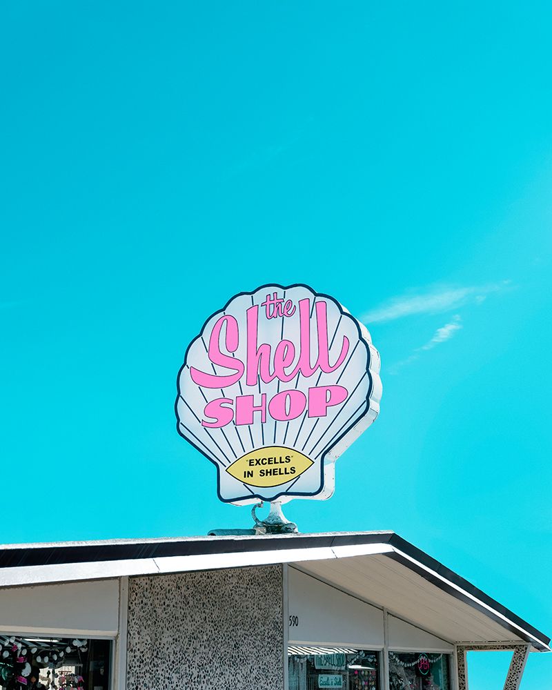 Shell Shop Vintage Sign art print by Tom Windeknecht for $57.95 CAD