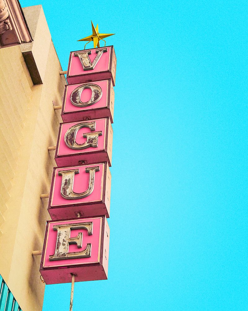 Vogue Theatre Sign in Hollywood art print by Tom Windeknecht for $57.95 CAD