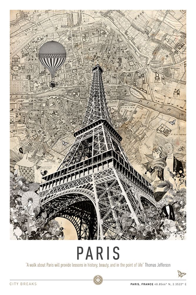 Paris 2 (City Breaks) art print by Simon Goggin for $57.95 CAD