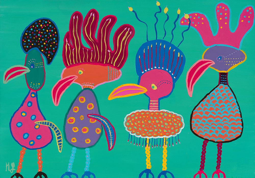 Funny Hats art print by Helen Joynson for $57.95 CAD