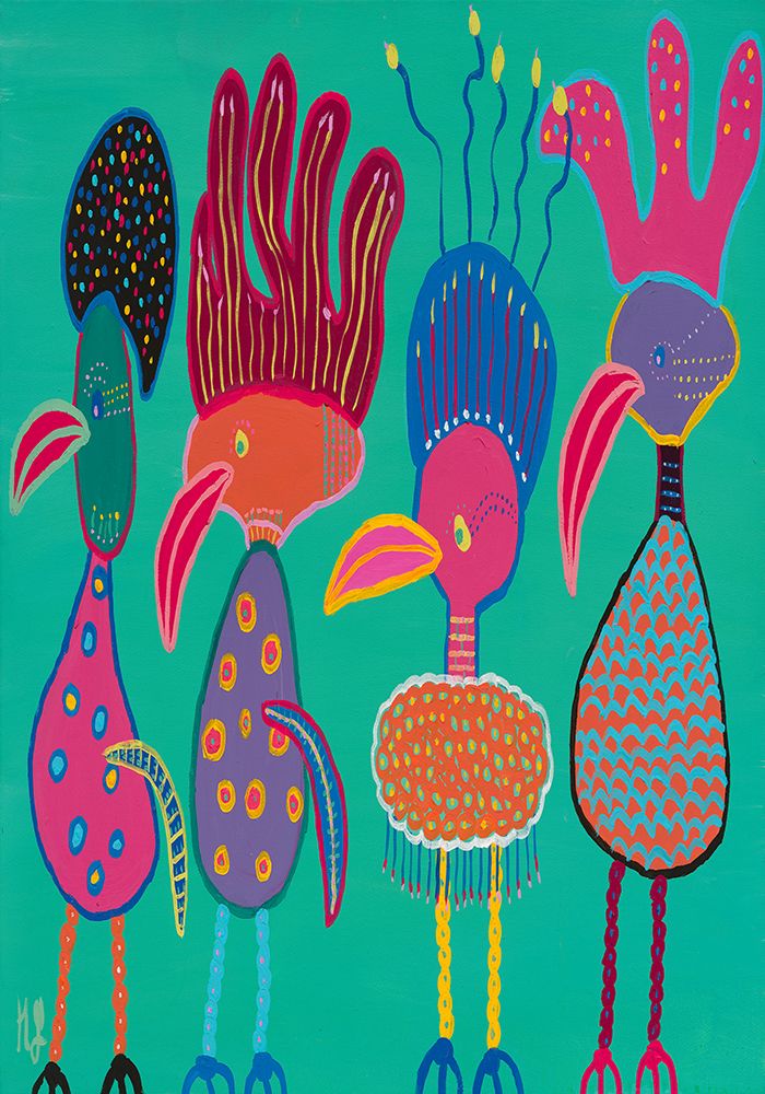 Funny Hats art print by Helen Joynson for $57.95 CAD