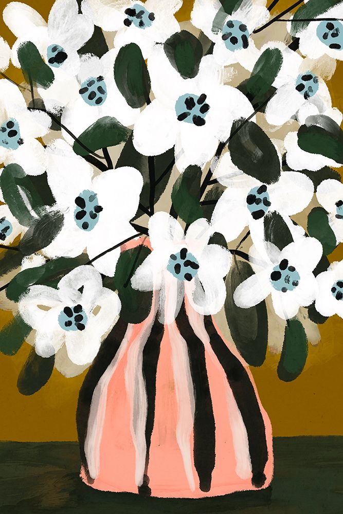Pastel Flower Impression No 9 art print by Treechild for $57.95 CAD