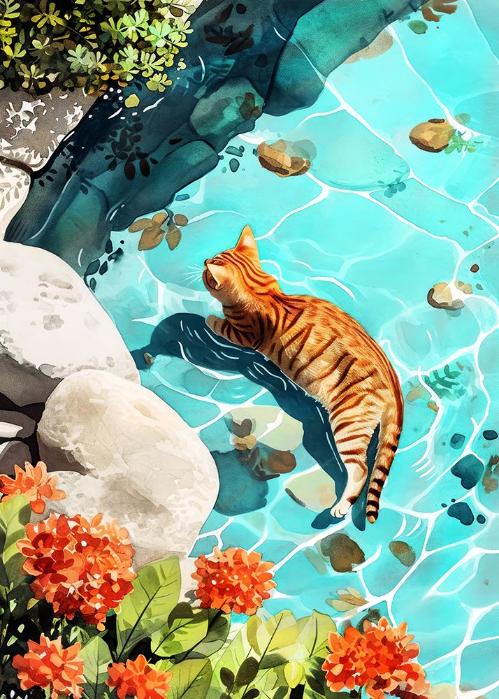 CatAnd#039;s life 10 art print by Justyna Jaszke for $57.95 CAD