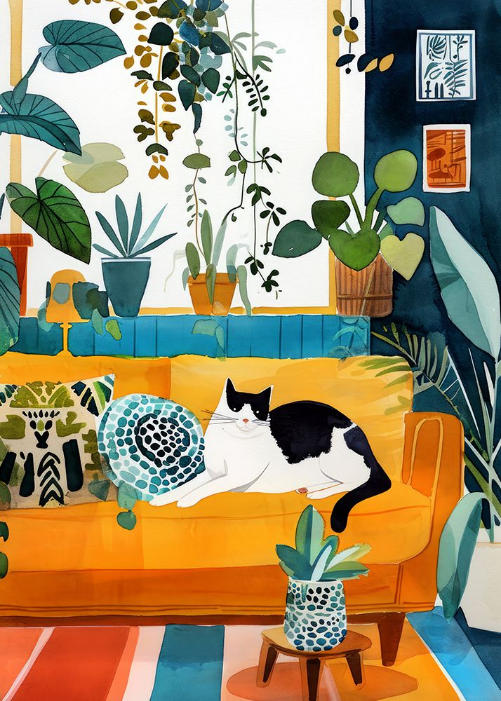 CatAnd#039;s life 5 art print by Justyna Jaszke for $57.95 CAD