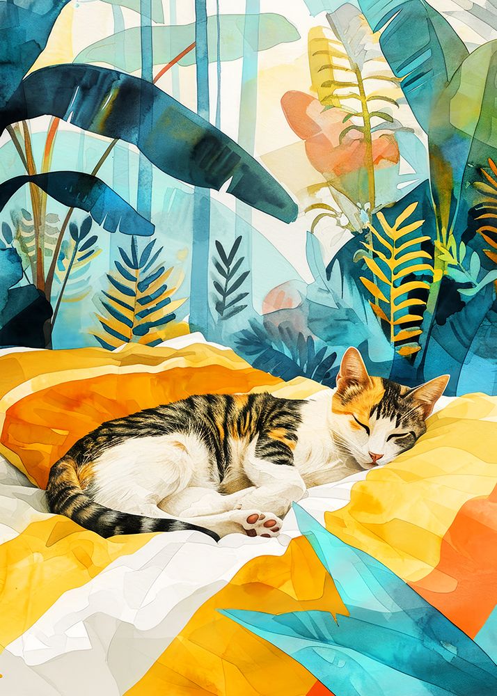 CatAnd#039;s life 1 art print by Justyna Jaszke for $57.95 CAD