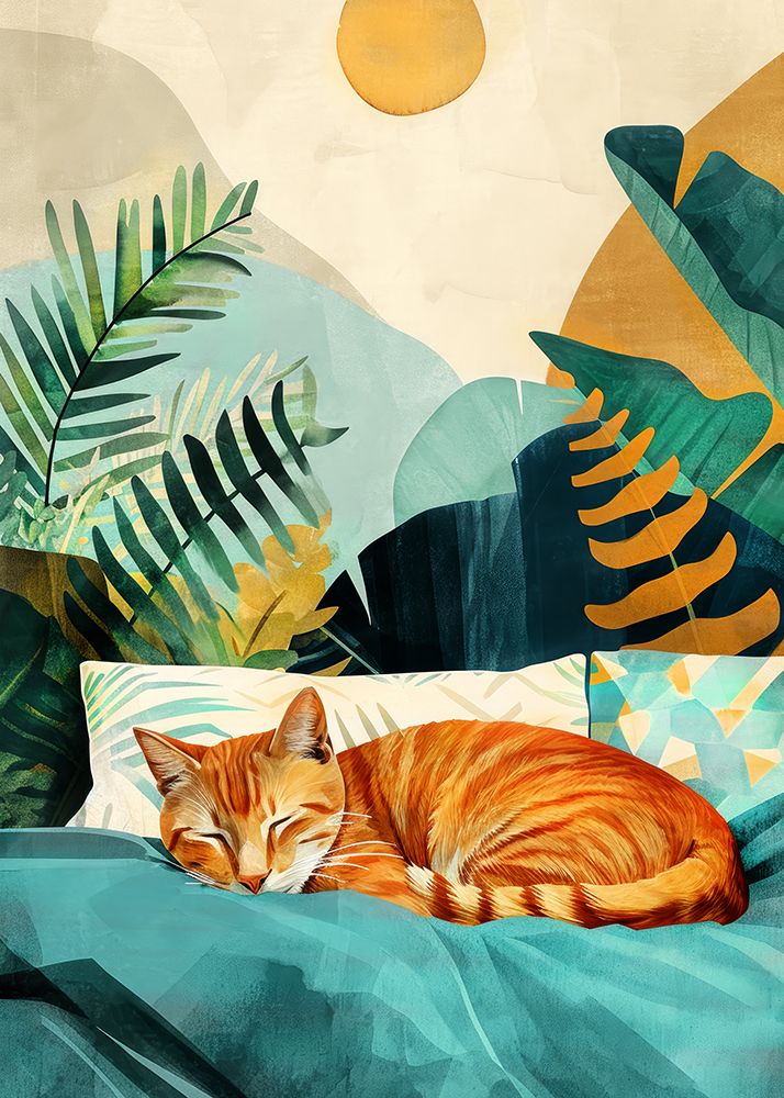 CatAnd#039;s life 13 art print by Justyna Jaszke for $57.95 CAD