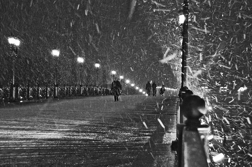 The Moscow blizzard art print by Lyubov Furs for $57.95 CAD